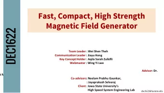 DEC1622  Team Leader : Wei Shen Theh  Communication Leader : Jiayu Hong  Key Concept Holder : Aqila