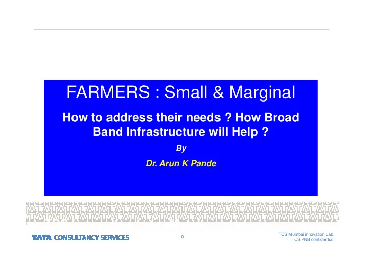 farmers small marginal