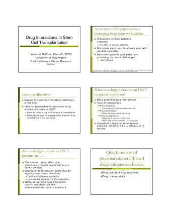 Quick review of  patients are ..  pharmacokinetic-based  The concentration-effect (i.e.,