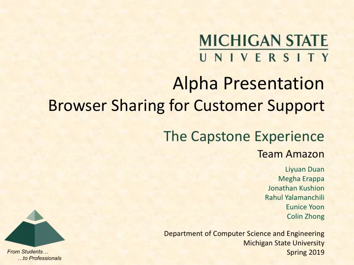 alpha presentation