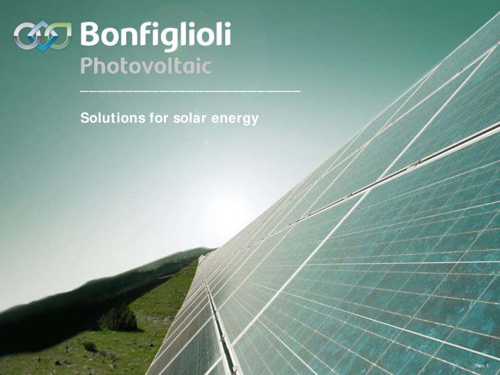 solutions for solar energy