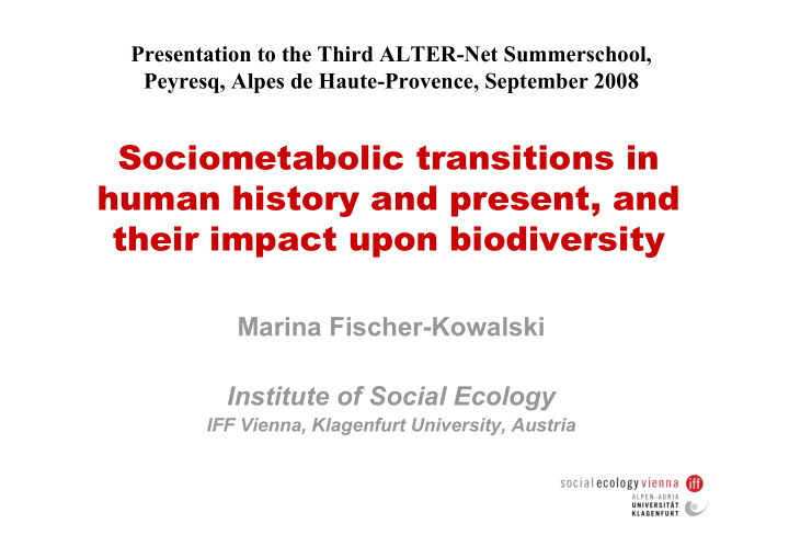 sociometabolic transitions in human history and present