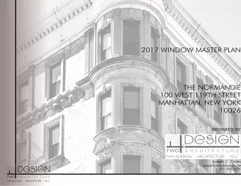 BUILDING ENVELOPE ASSESSMENT  February 4, 2013  2017 WINDOW MASTER PLAN  ST. ANSELM CHURCH  685