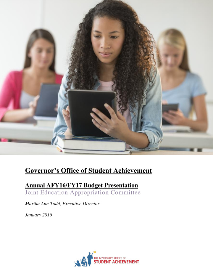 governor s office of student achievement
