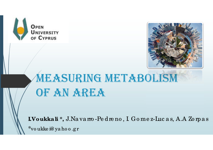 measuring metabolism of an area