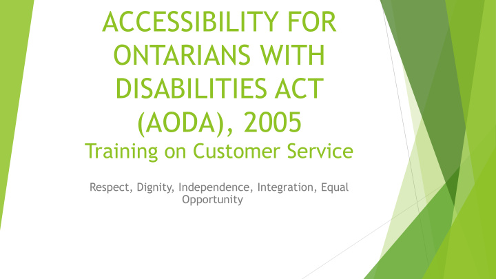 accessibility for
