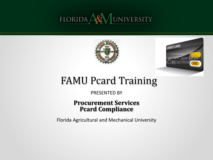 famu pcard training