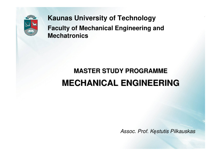 mechanical engineering mechanical engineering