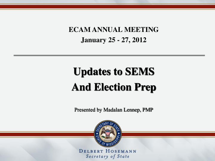 updates to sems
