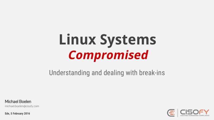linux systems