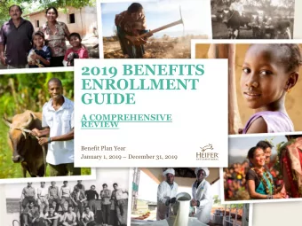 2019 BENEFITS  ENROLLMENT GUID E  A COMPREHENSIVE  REVIEW  Benefit Plan Year January 1, 2019