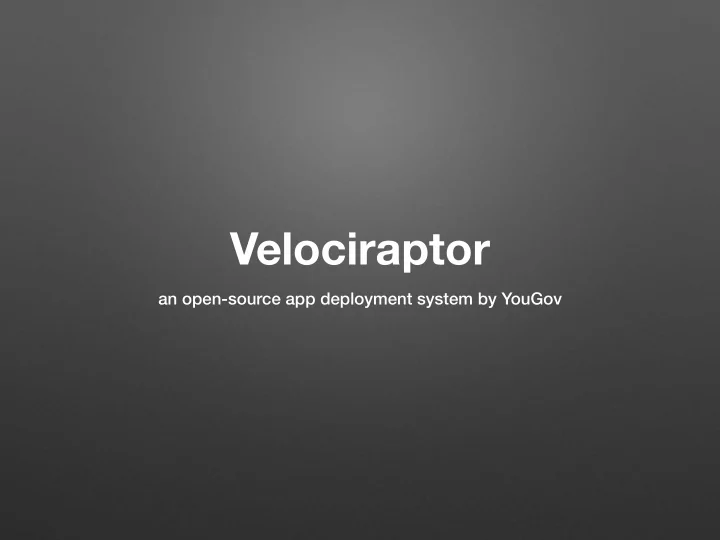 velociraptor