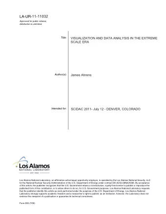 11-11032  Approved for public release;  distribution is unlimited.  Title:  VISUALIZATION AND DATA