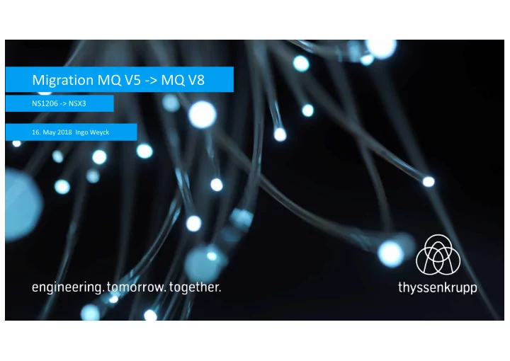 migration mq v5 mq v8