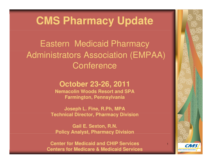 cms pharmacy update