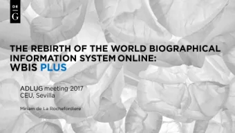 De Gruyter - ADLUG 2017    De Gruyter - ADLUG 2017  OABAS - American Biographical