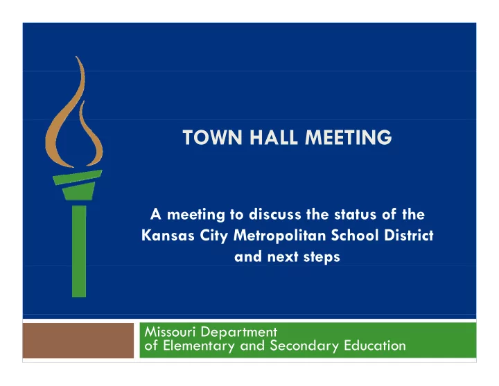 town hall meeting
