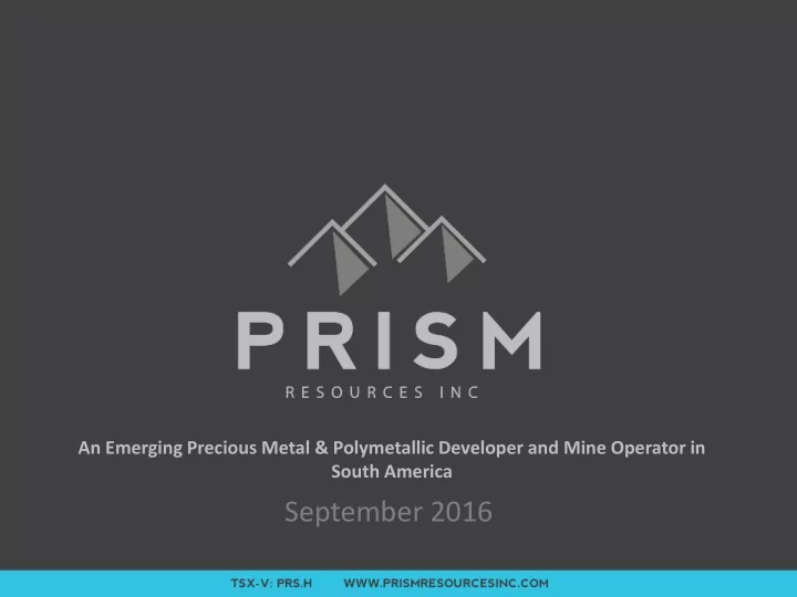 september 2016 forward looking statement