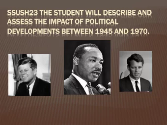 DEV  EVEL  ELOPMENT  PMENTS  S BET  ETWEEN  EEN 194  945  5 AND 1970.  70.  A. DESCRIBE THE WARREN