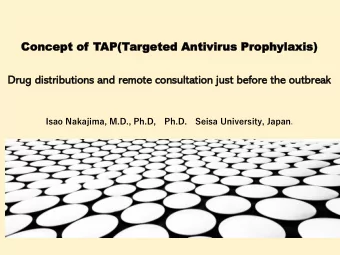 Conce  Concept of  pt of T  TAP(T  AP(Tar  arge  geted  ted Antivir  Antivirus  us Pr  Prop  ophy