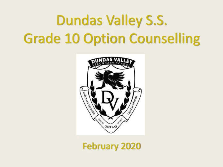 grade 10 option counselling