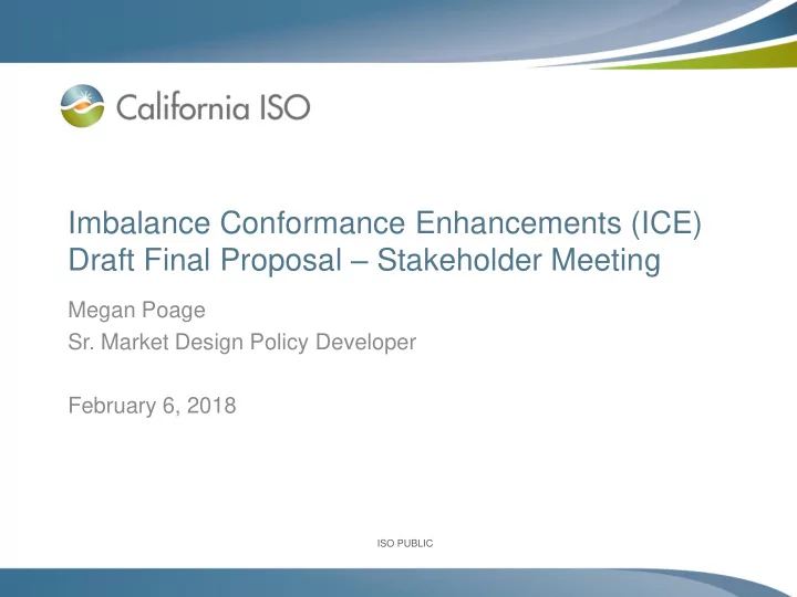 draft final proposal stakeholder meeting
