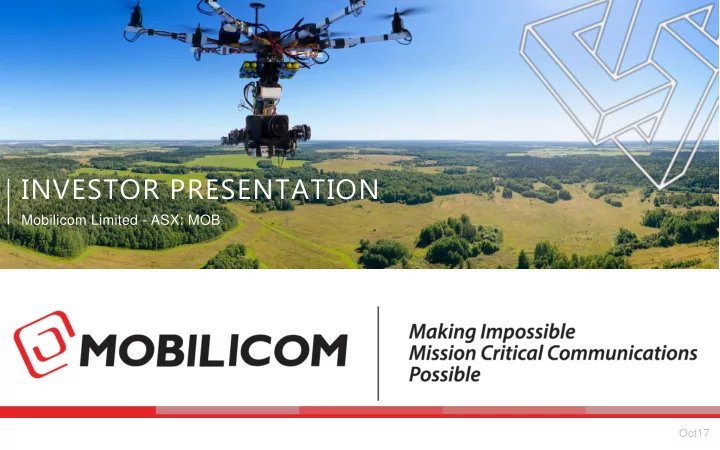 investor presentation