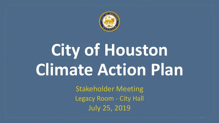 city of houston climate action plan
