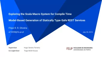 Exploring the Scala Macro System for Compile Time  Model-Based Generation of Statically Type-Safe