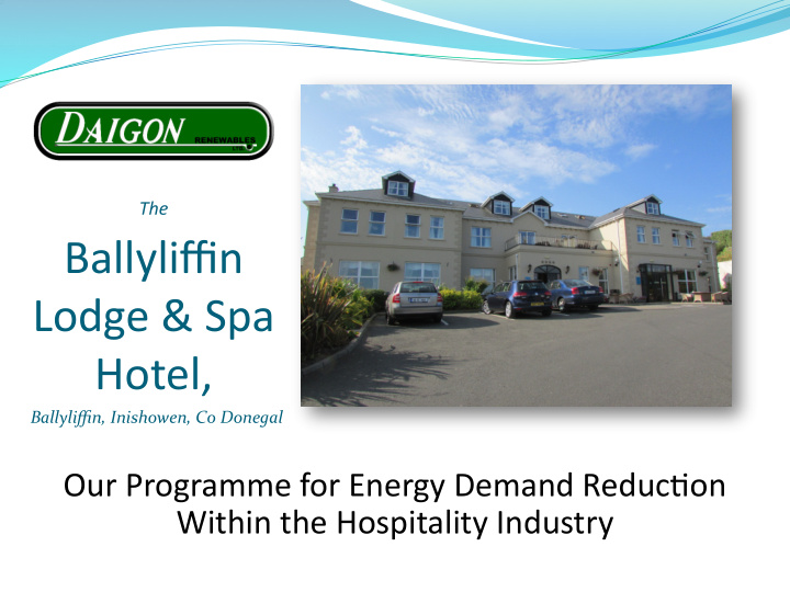 the ballyliffin lodge spa