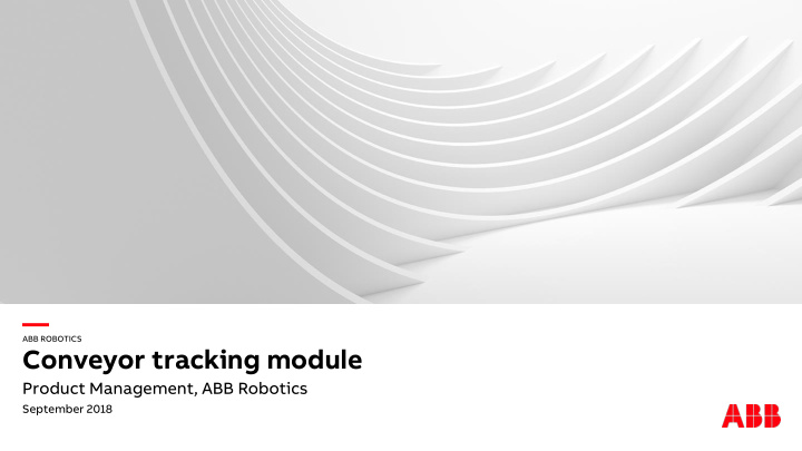 abb robotics conveyor tracking module product management