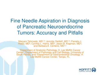 Fine Needle Aspiration in Diagnosis  of Pancreatic Neuroendocrine  Tumors: Accuracy and Pitfalls