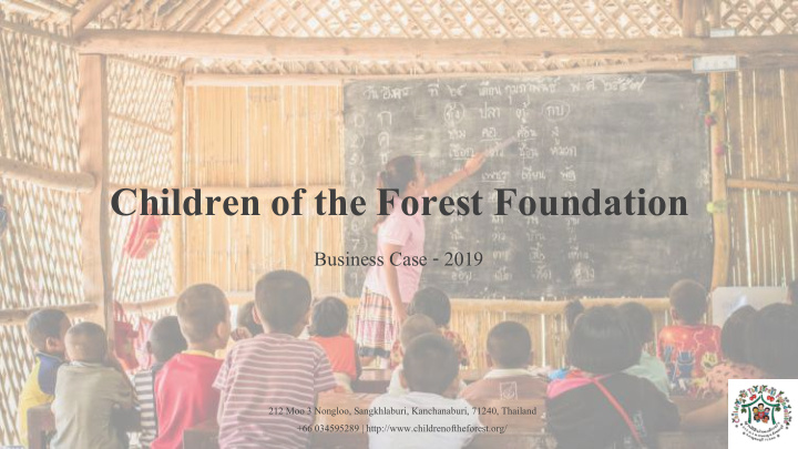 children of the forest foundation