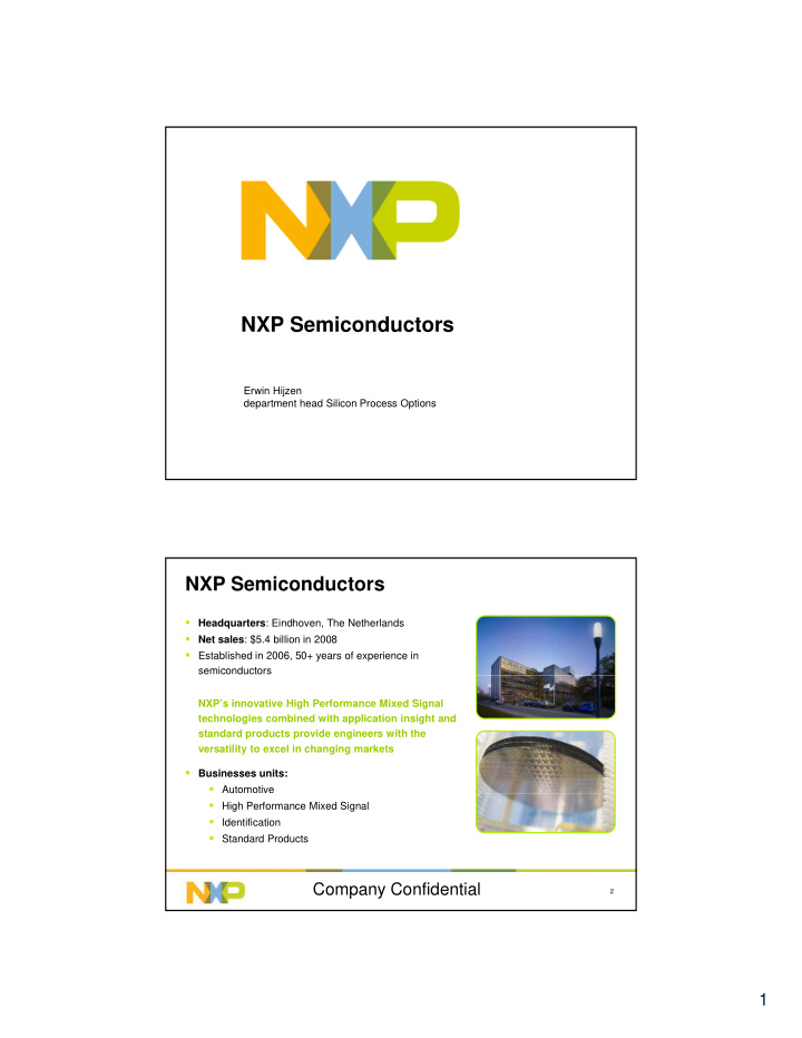 nxp semiconductors