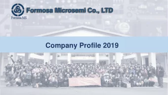 Company Profile 2019  Introduction process  Formo  mosa  sa MS  Company OverView&amp;Company Group