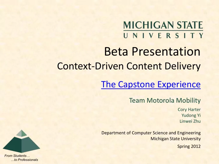 beta presentation