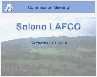Commission Meeting  December 10, 2018 Thank You! #7A Pacific Flyway Final MSR/SOI  The Pacific