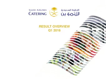 RESULT OVERVIEW  Q1 2016  Table of Content  Q1 Highlights  3  Q1 Business overview  5  Q1