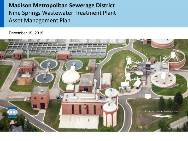 madison metropolitan sewerage district nine springs
