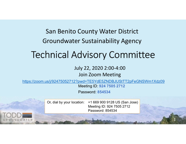 technical advisory committee