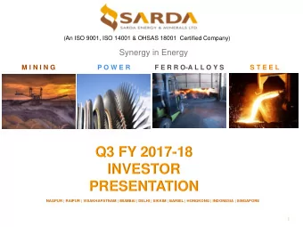 PRESENTATION  NAGPUR | RAIPUR | VISAKHAPATNAM | MUMBAI | DELHI | SIKKIM | BARBIL | HONGKONG |