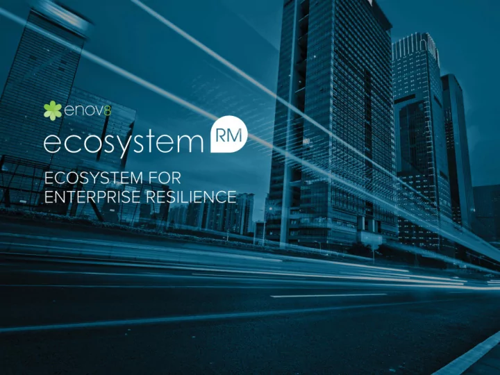 evolve with ecosystem