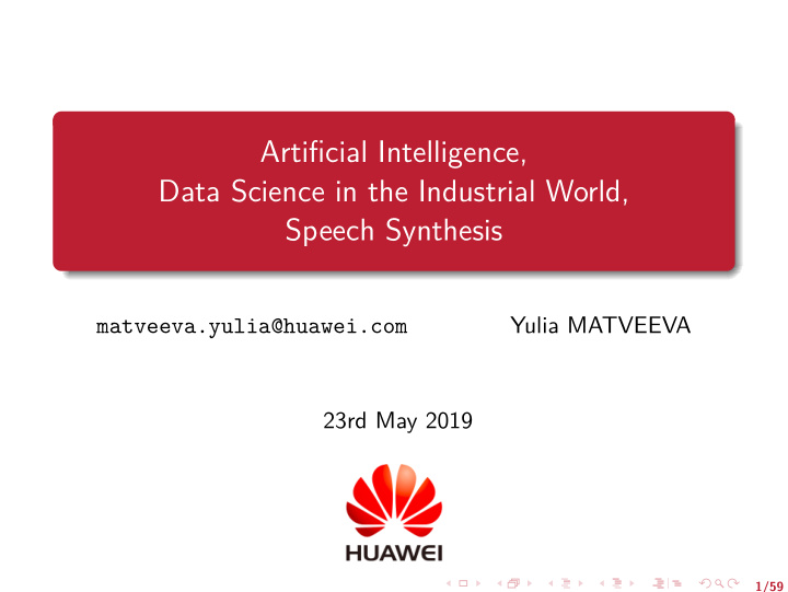artificial intelligence data science in the industrial