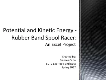 An Excel Project  Created By:  Frances Carlo  EDTC 633-Tools and Data  Spring 2017    Topic: