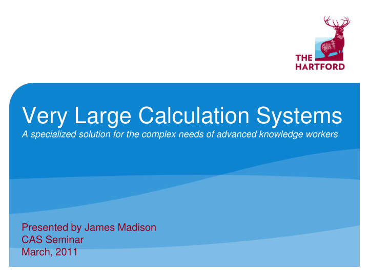 very large calculation systems