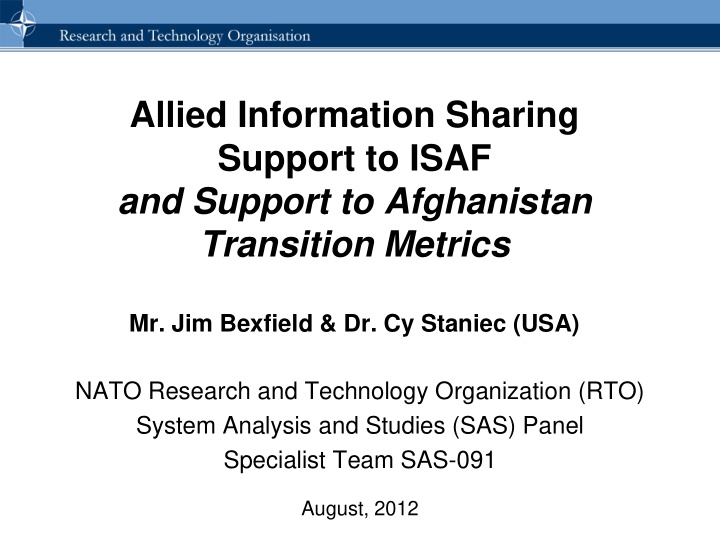 allied information sharing