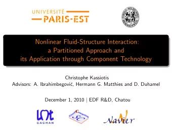 Nonlinear Fluid-Structure Interaction:  a Partitioned Approach and  its Application through