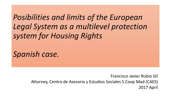 legal system as a multilevel protection