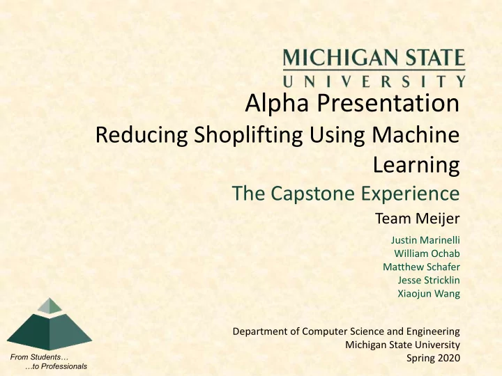 alpha presentation