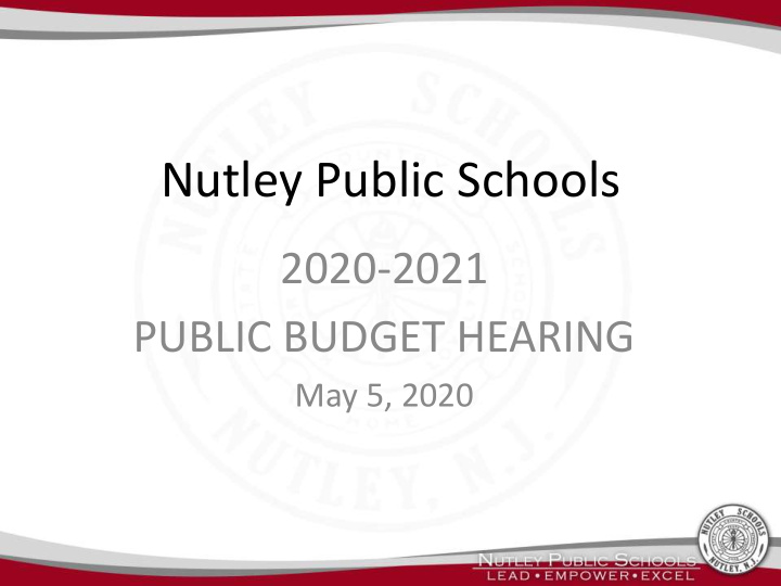 nutley public schools